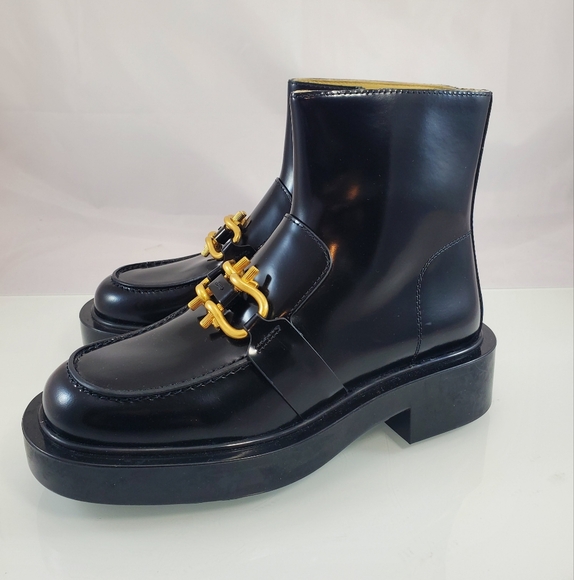 NWT$1,250 Bottega Veneta Monsieur Patent Leather Chunky Ankle Bootie Boots Sz 36 - Picture 8 of 15